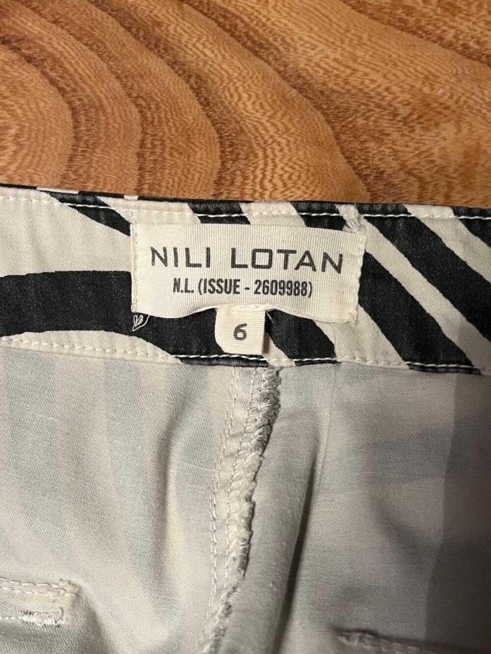NILI LOTAN  Jenna animal printe stretch-cotton twill slim-leg pants - 6 - Picture 7 of 7